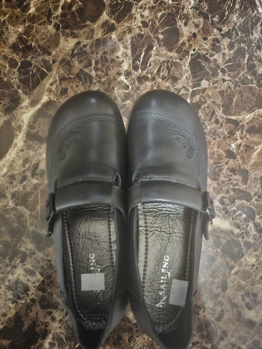 Girls’ Black Mary Jane School Shoes – Size 1.5, Comfortable & Stylish